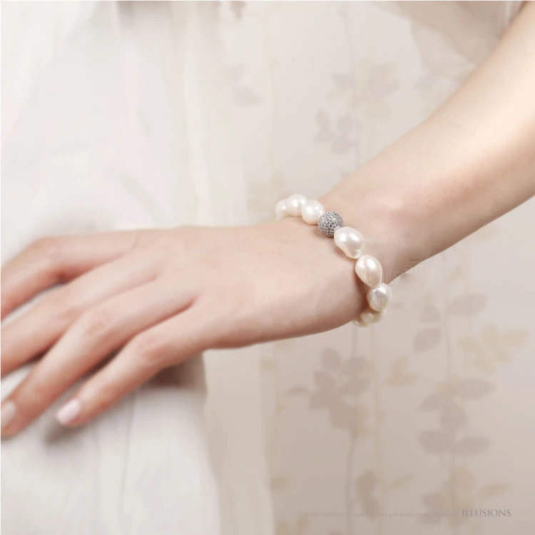 Женский браслет с бусинами шармами в стиле барокко|bracelet natural|pearl braceletbracelet crystal |