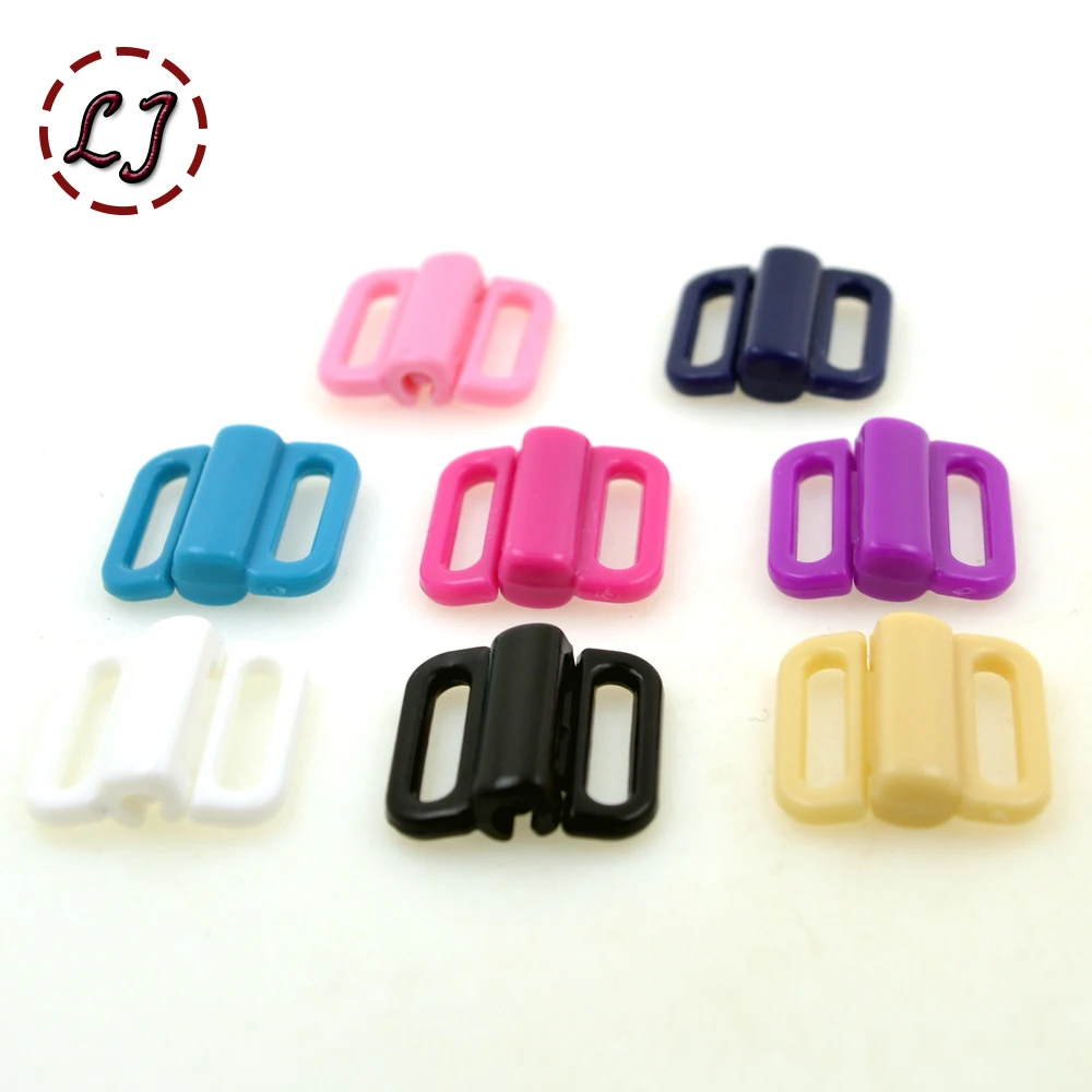 10 компл./Лот искусственная пластиковая цветная прямоугольная лента застежка