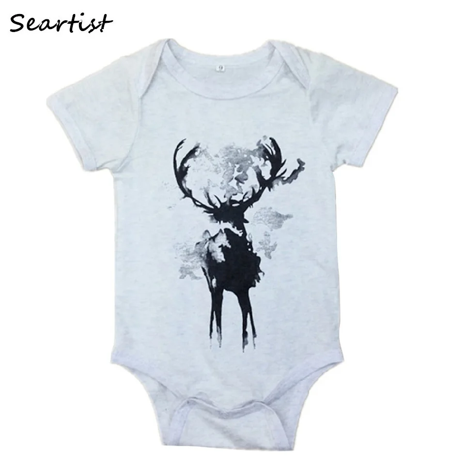 Летний комбинезон для мальчиков Seartist новорожденных с мультяшным рисунком пижама