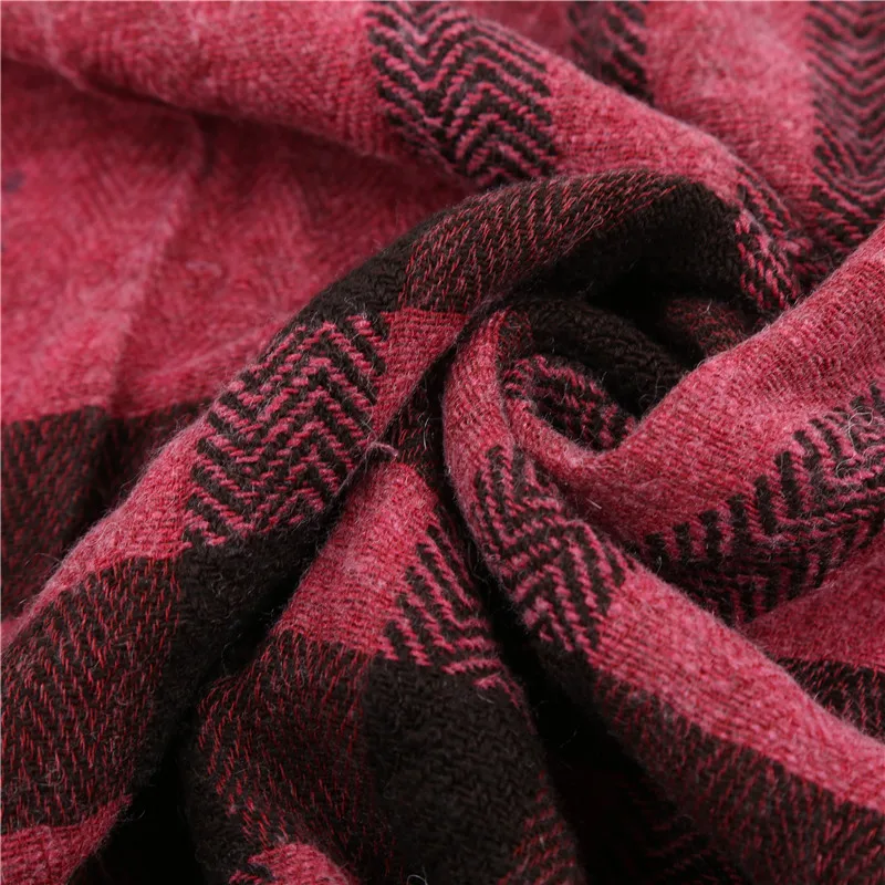Зимний шарф 2017 кашемира Женщины Plaid Blanket scarf новый дизайнер основных шали Модные