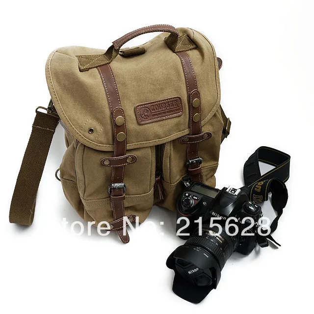 Винтажная профессиональная Водонепроницаемая холщовая DSLR камера видео сумка