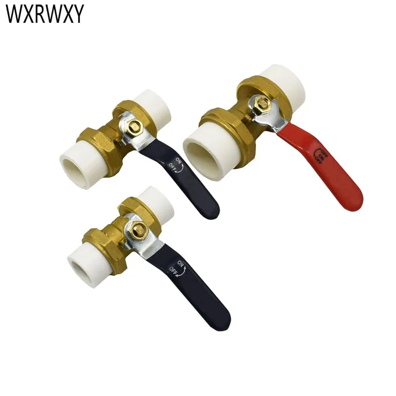 Полипропиленовый латунный теплосберегающий шаровой клапан 1/2 3/4 1 &quot фитинг для