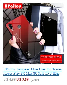 Чехол upaitou для huawei Honor Play 9X 8X Max 8C 8S 8A Примечание 10 20 Pro Lite 10i Анти отпечатков пальцев Чехол Мягкий матовый Ультратонкий чехол