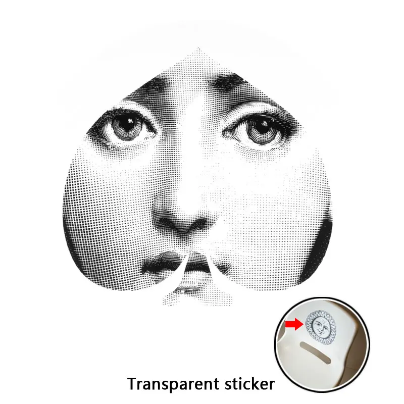 NO.169-196 дизайнерские обои Fornasetti, прозрачные наклейки на стену для украшения стен, гостиной, 1 шт - Цвет: 172