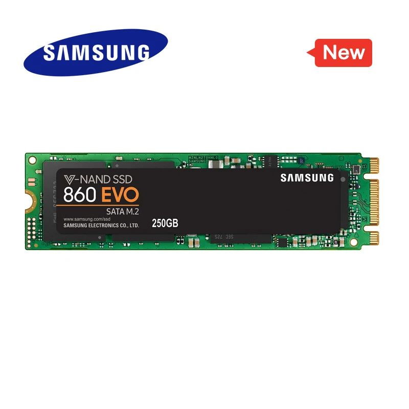 SAMSUNG SSD 860 EVO M.2 2280 SATA 250 ГБ 500 1 ТБ Внутренний твердотельный диск жесткий HDD M2 ноутбук