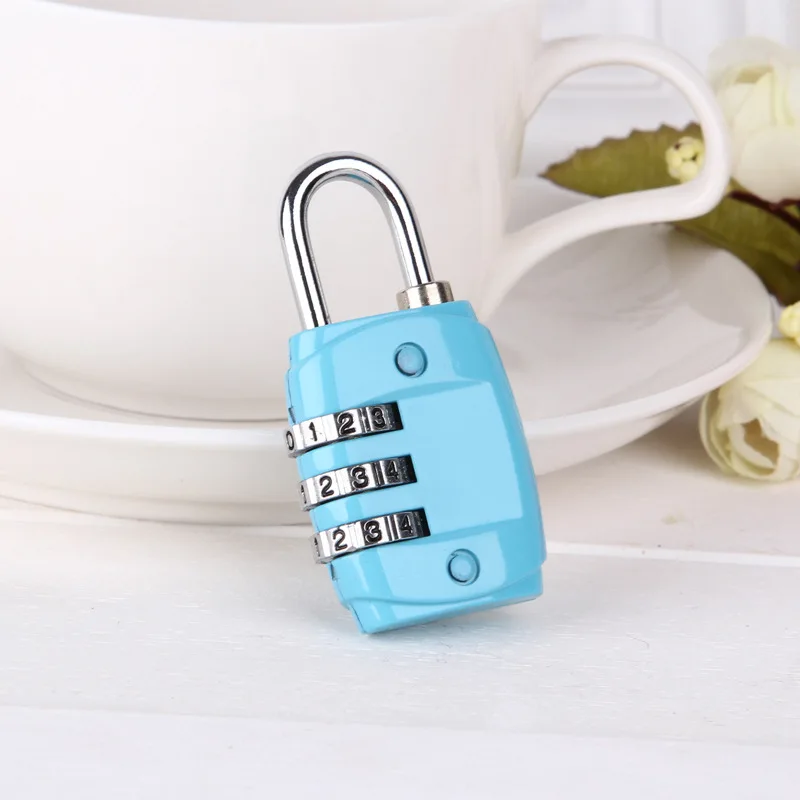 3 Наберите цифру пароль Комбинации замок чемодан Чемодан металла кодовый Мини