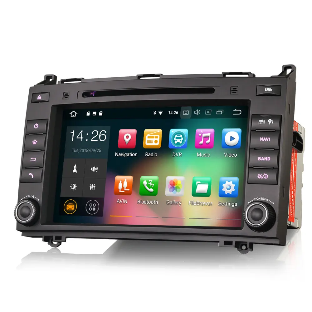 " Android 9,0 OS автомобильный DVD Мультимедиа gps радио для Mercedes-Benz a-класс W169 2005-2012 b-класс W245 2005-2012 Sprinter 2006
