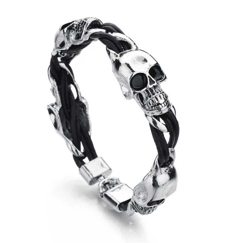 Лидер продаж новый дизайн модные ювелирные изделия сплав цинка Череп