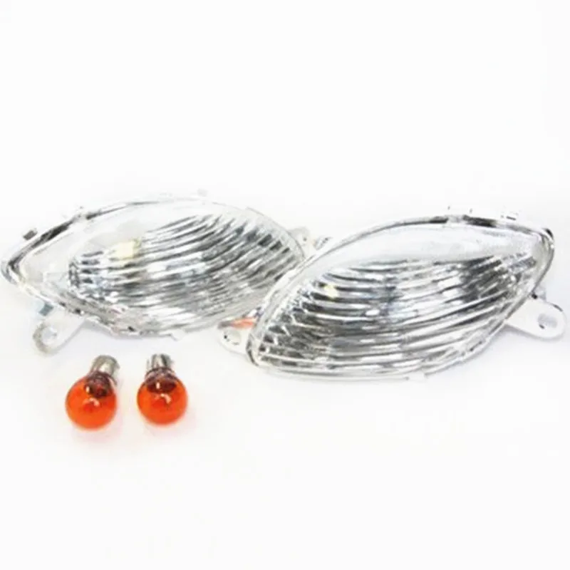 

2X Motorcycle Clear Flush Mount LED Turn Signal Indicator Light For Suzuki Hayabusa GSX-R 1300 1999-2007 2000 2001 2002 2003