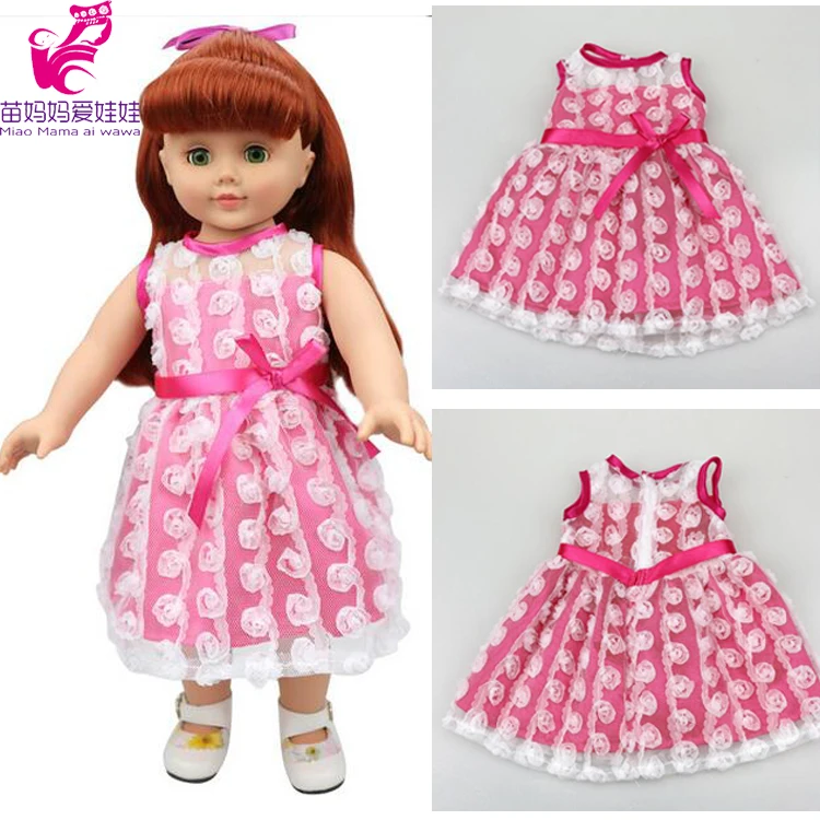 1pcs Dress for Girl Doll And Madame Alexander Doll Our Generation Cute Dress for 18'' 45cm Doll clothes