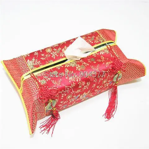 Портативная карманная коробка для салфеток с китайским узлом 10 шт. бумажный