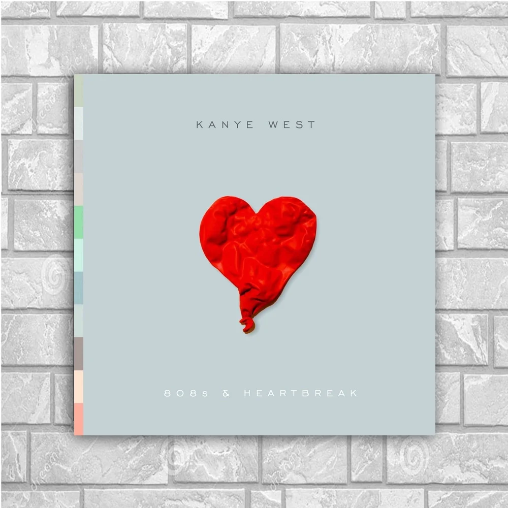 Шелковый постер Kanye West Art домашний декор 12x12 24x24 дюйма | Дом и сад