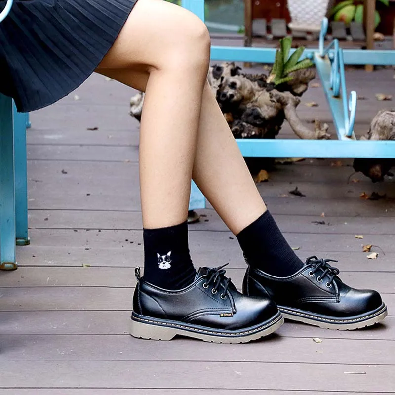 [Cospacool] вышивка мопса узор конфеты забавные Женские носочки креативные Япония