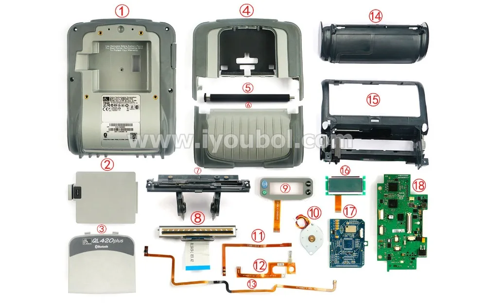 Клавиатура с Myler Keyswitch Замена для Zebra QL420, QL420 Plus