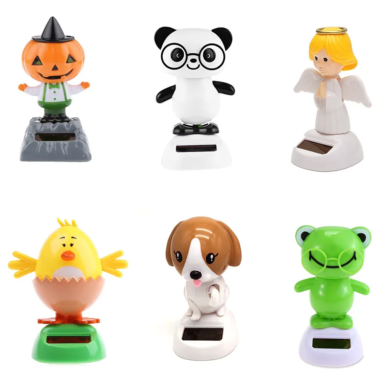 Car Dashboard Toys Solar Creative Powered Dancing Animal Swinging Animated Bobble Dancer Interior Decor Ornaments | Автомобили и