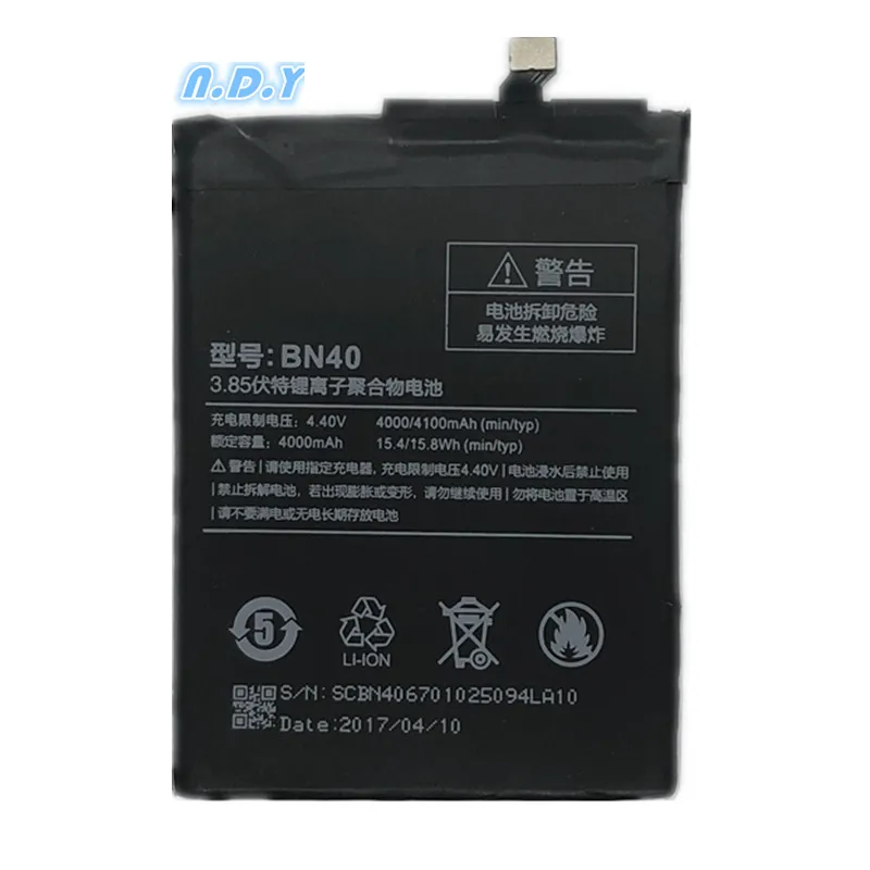 BN40 батарея для Xiaomi Redmi 4 Pro Prime 3G RAM 32G ROM Edition Redrice Hongmi Bateria|battery for|battery for xiaomibatteries batteries |