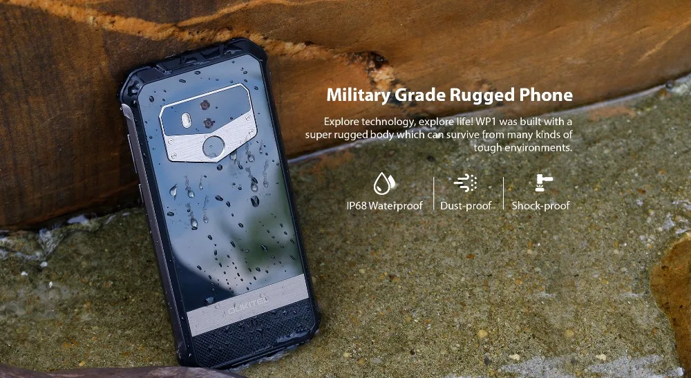 OUKITEL WP1 IP68 Водонепроницаемый Android 8 1 4 Гб 64 мобильный телефон 5000 мАч Octa Core 5