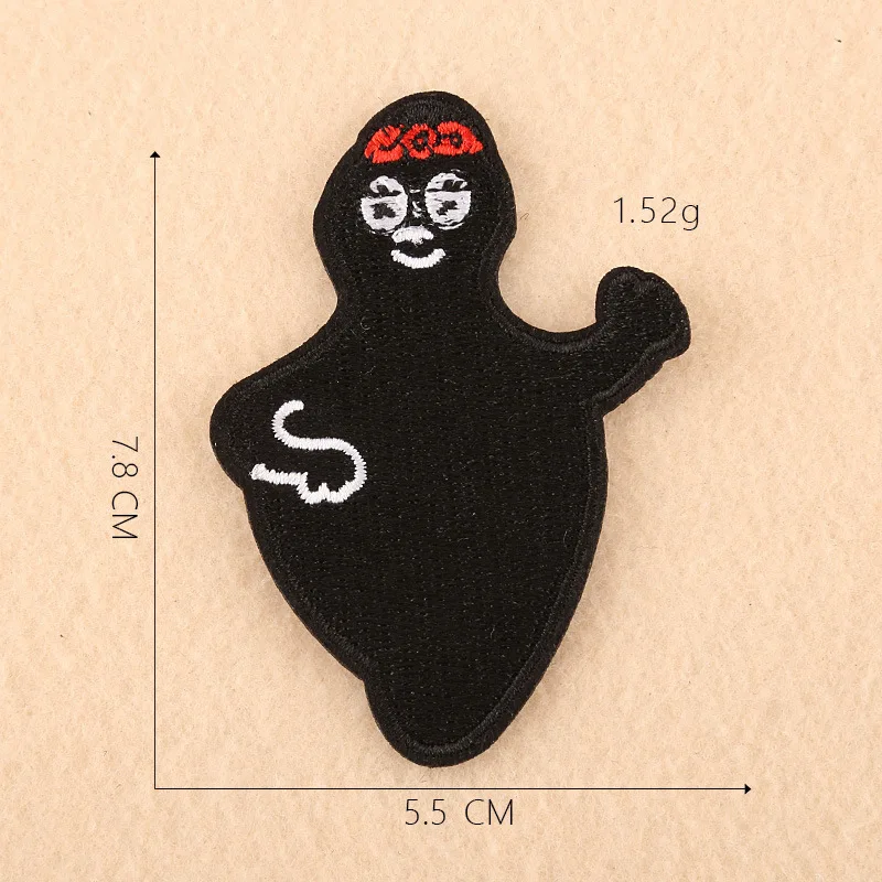 4 Мультфильм милый Barbapapa вышитые термонаклейки наклейки для одежды 3D Diy Kawaii аниме звезда аппликации шапки обувь джинсы Декор - Цвет: 4