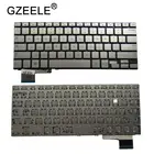 Клавиатура GZEELE для ноутбука Samsung 730U4, 740U3E, NP730U3E, NP730U4, NP740U3E, 730U3E, серебристая, английская, США, без подсветки