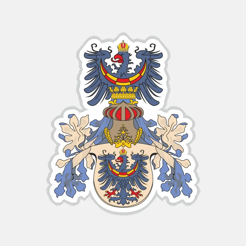 

YJZT 10.2CM*12.2CM Creative Car Sticker CARNIOLA Coat Of Arms Flag Stickers 6-2725