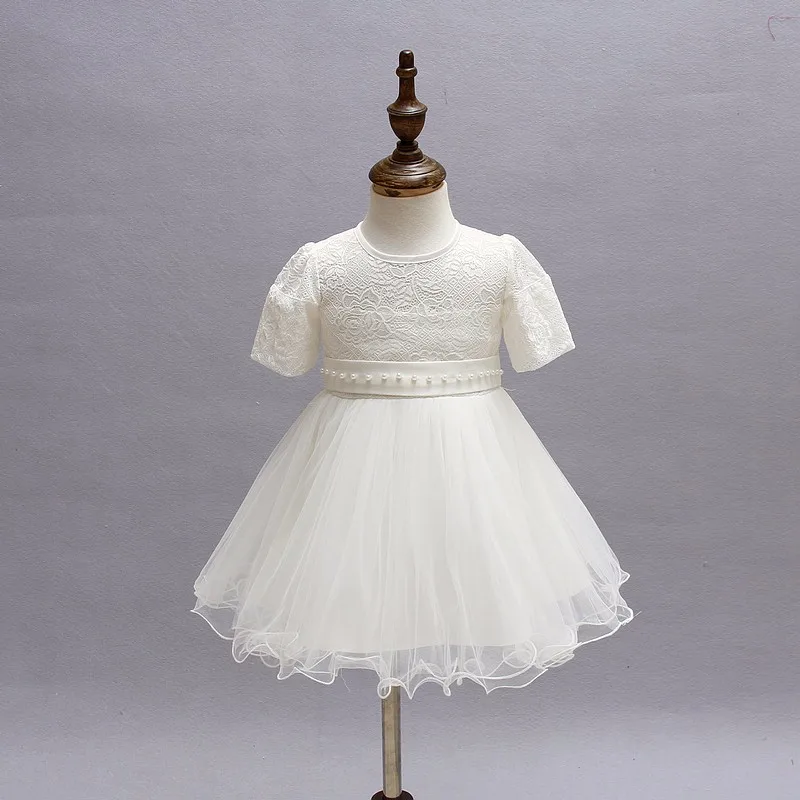 2017 Newest Baby Girl Princess 1 Year Birthday Party Dress Toddler Infant Ivory Red Formal Christening Dresses | Детская одежда и