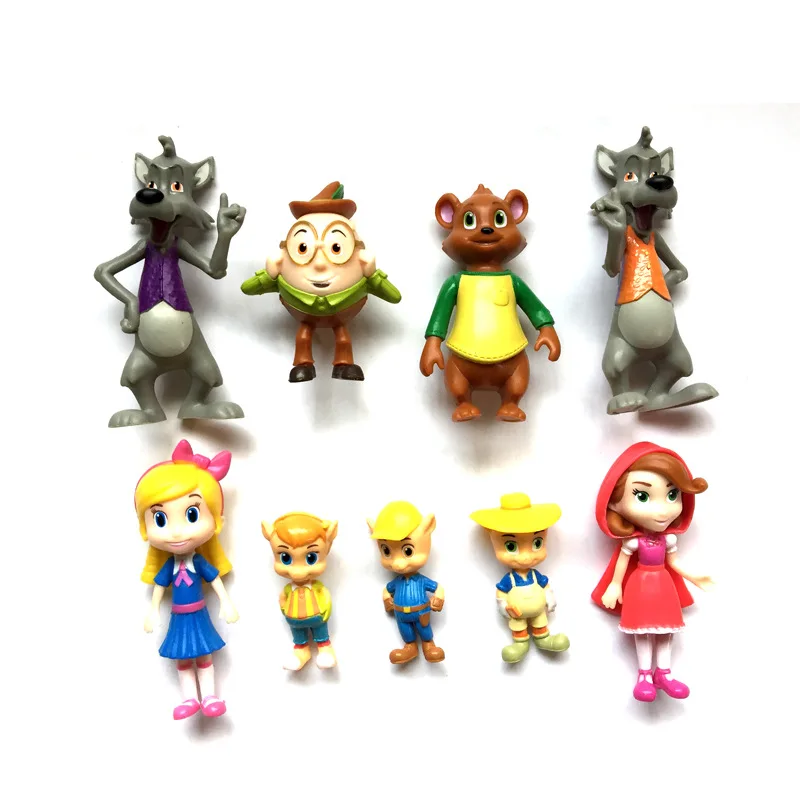 Новые фигурки медведя Goldie 9 шт./компл. 5 см игрушки из ПВХ для мальчиков и девочек