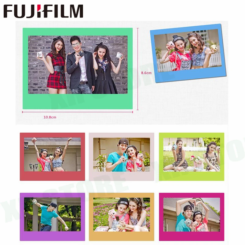10-100 пленок Fujifilm Instax Wide Instant White Edge монохромные пленки для камеры Fuji 100 200 210 300 500AF