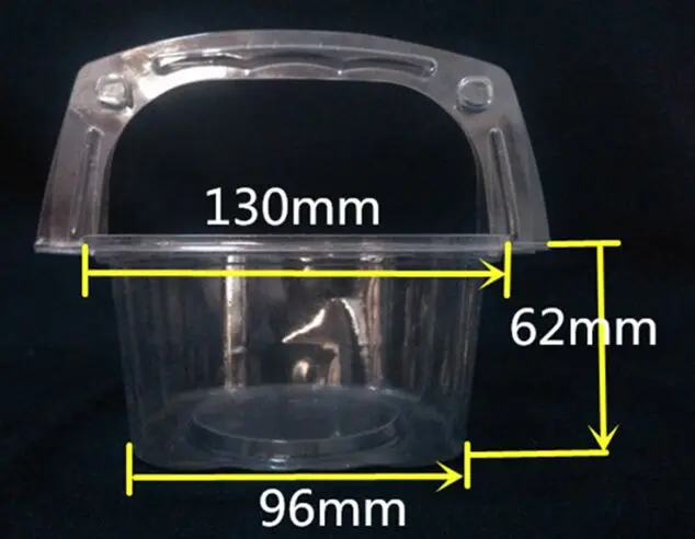 Одноразовая прозрачная пластиковая коробка west point закуска торт размазывающие