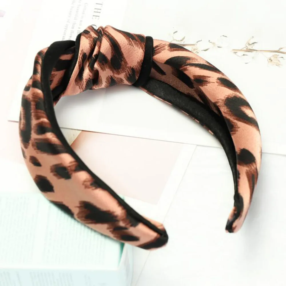 New Fashion Leopard Hairband Headband For Women Adult Spring Summer Hair Accessories Turban Hair Band Wholesale