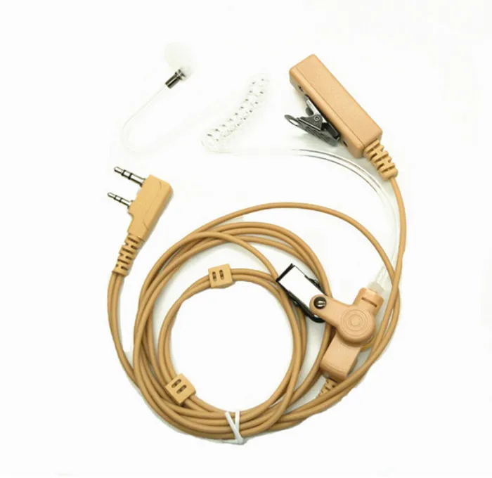 Желтый прямоугольный PTT Микрофон пустой остров наушники для Kenwood TK3107 baofeng BF888S UV5R