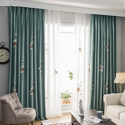 1pc curtain Франция живопись занавеска s для гостиной ручная роспись благородная занавеска для кухни спальни тюль вуаль отвесная Настройка плотная ткань - Цвет: 1pc curtain