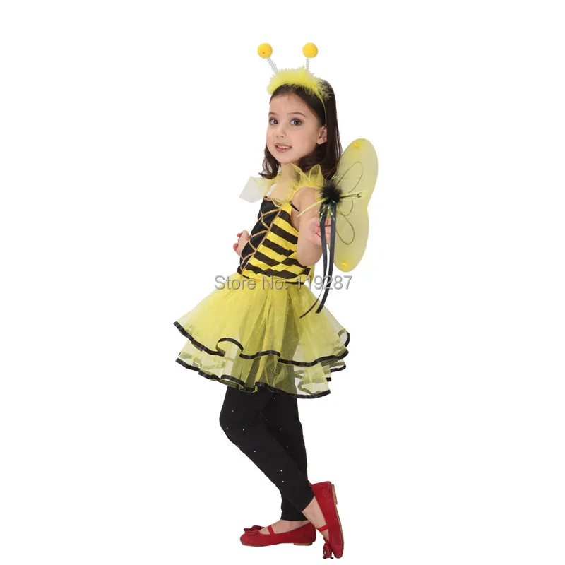 Розничная продажа милый костюм феи божья коровка на Хэллоуин для детей платья