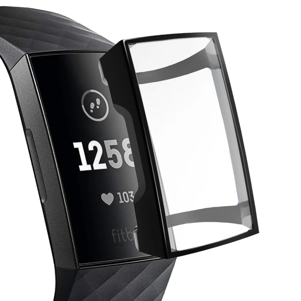 5 видов цветов для Fitbit заряд 3 Чехол Мягкий защитный силиконовый из ТПУ прозрачный