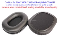high quality protein fur earcap upgrade replacement for sony mdr 7506 mdr v6 mdr cd900st headset improve the sound quality