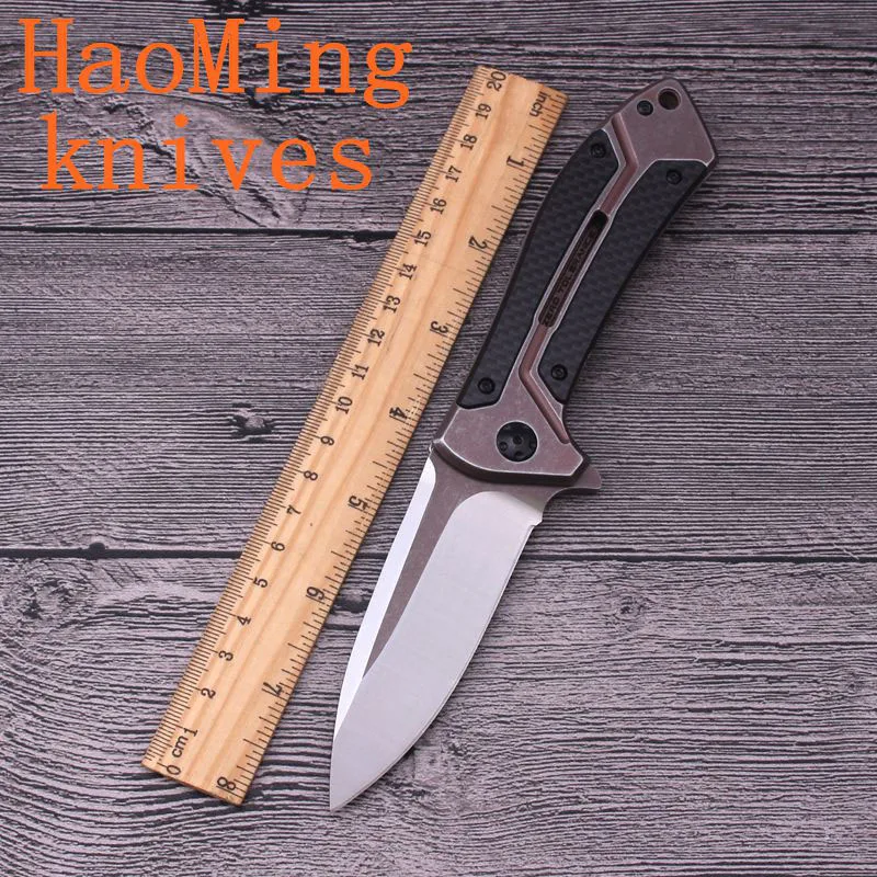 Шарикоподшипник Тактика Складной нож D2 лезвие 0801CF кемпинг выживания карманные