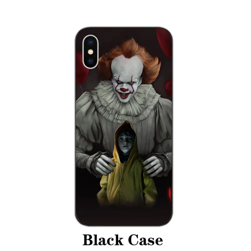 Pennywise клоун поплавок прозрачный черный мягкий чехол для телефона Apple iphone X XS Max XR 8