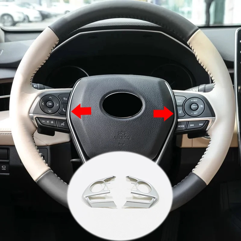 3 Цвета ABS для Toyota Camry XV70 2017 2018 2019 Автомобильный руль Кнопка рамка крышка Накладка
