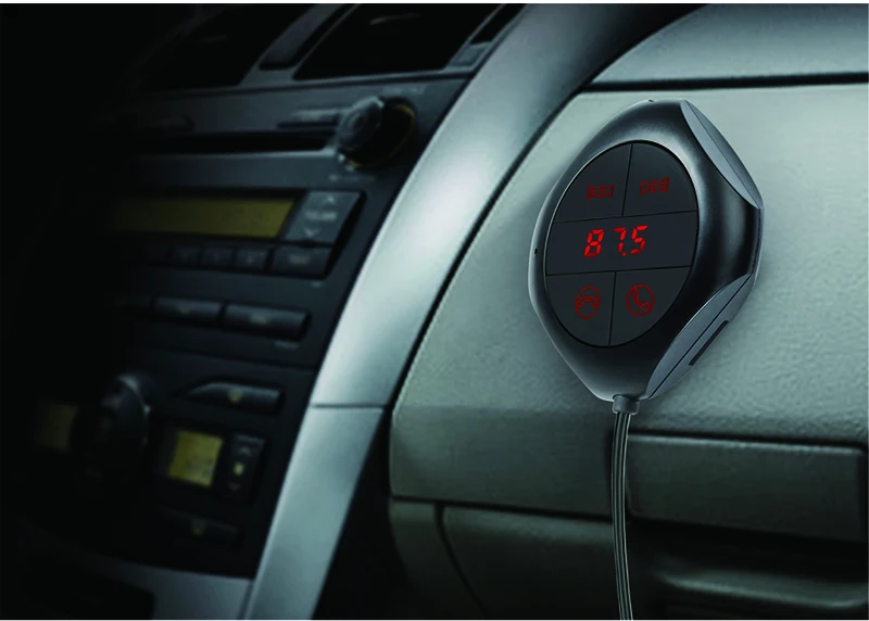 ANLUD автомобильный Bluetooth FM-трансмиттер, MP3 плеер для машины с двойным USB разъемом для зарядки мобильных устройств и планшетов с магнитным держателем