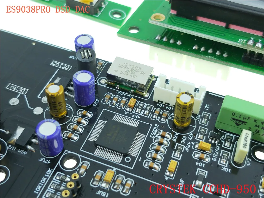 ES9038 ES9038PRO HIFI аудио DAC декодер собранная плата+ Обновление до CRYSTEK CCHD-950+ пульт дистанционного управления