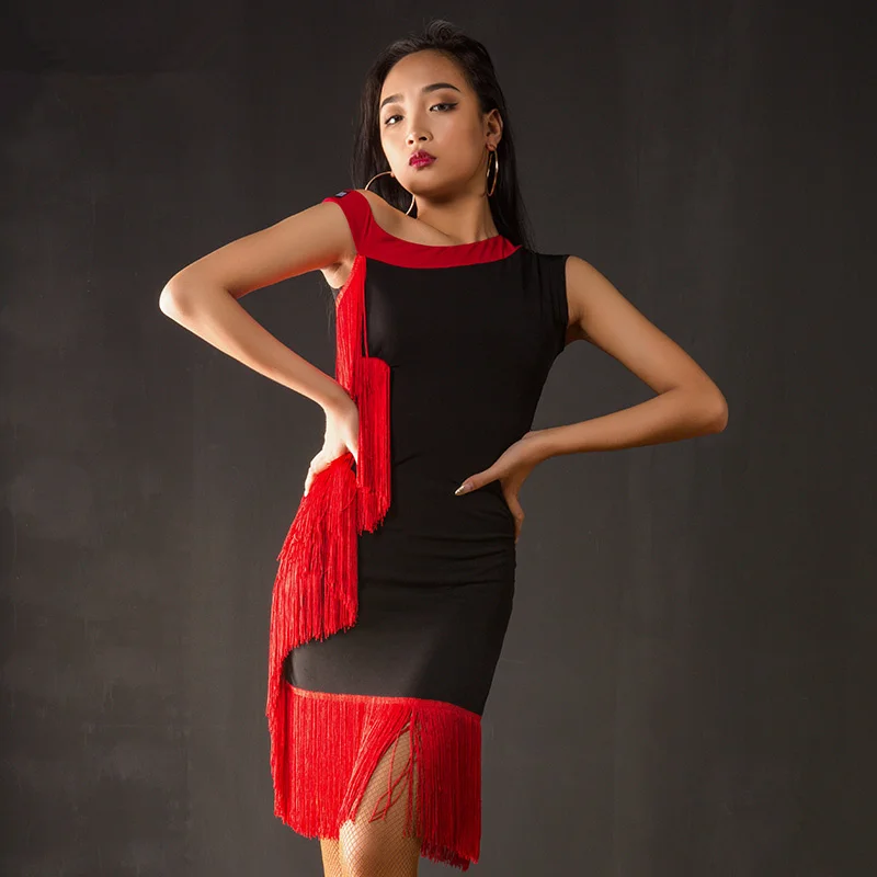 

2019 The Royal Dynasty Latin Dance Practice Dress New Adult Frock Dress Female Sexy Professional Latin Dress