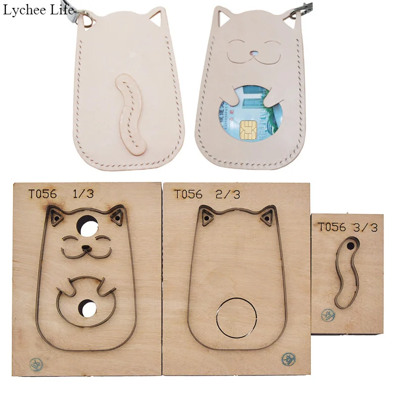 

Lychee Life симпатичная в форме кошки DIY держатель для карт режущие штампы Нож Форма ручная работа машина Штамповка