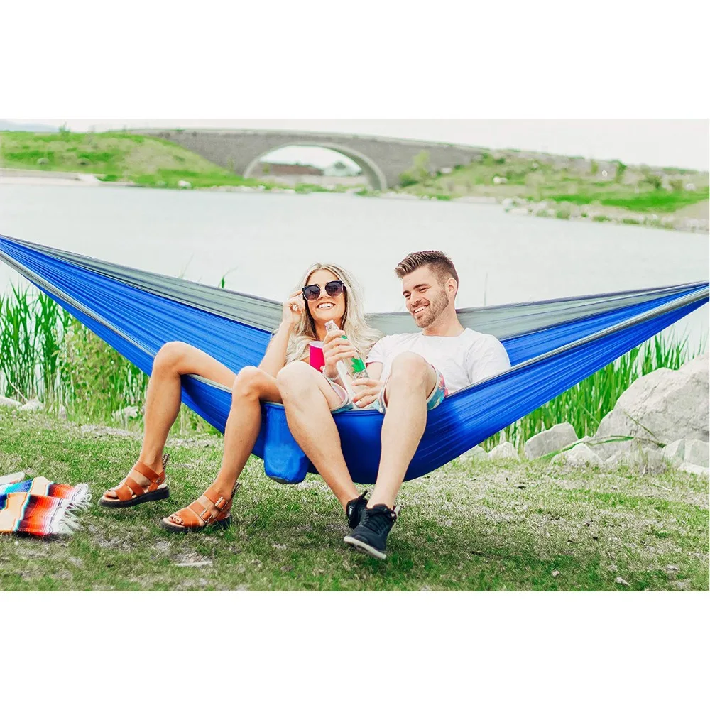 Ultralight Double Person Camping Hammock Survival Garden Hunting Leisure Travel Portable Parachute Hammocks Adventure Hamac | Мебель