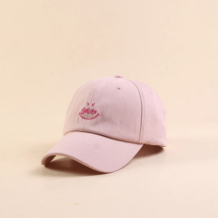 Хлопок Бейсбол Кепки шляпа c вышивкой, для отца Американский Unisex Snapback Шапки дот только линии Письма рисунком в виде улыбающихся рожиц;
