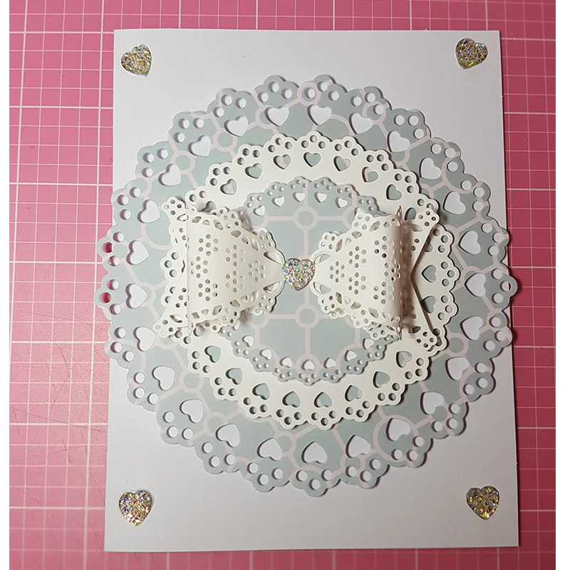 Трафареты в форме сердца Nicole Design металлические режущие штампы трафареты для