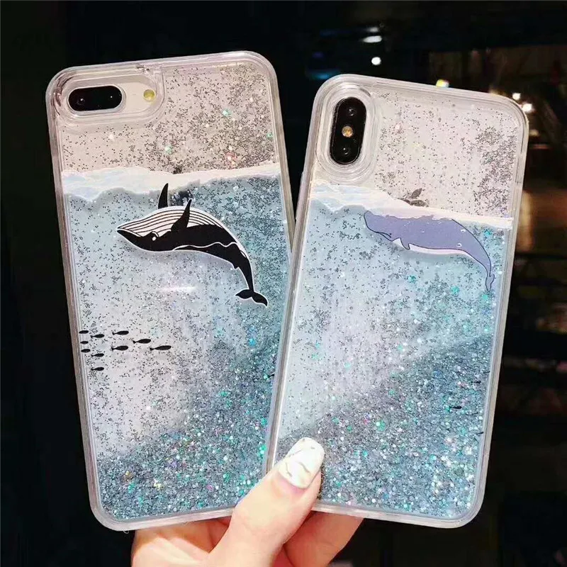 Красный mi note 7 чехол для телефона с изображением дельфина зыбучих песков для mi 9se mi 8 lite mi 6x 5x F1 Dyna mi c блестящая задняя крышка чехол