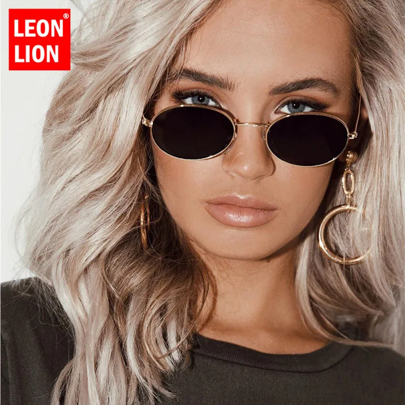 LeonLion, винтажные роскошные солнцезащитные очки, женские, сплав, зеркальные, классические очки, уличные, для покупок, ретро, Oculos De Sol Gafas