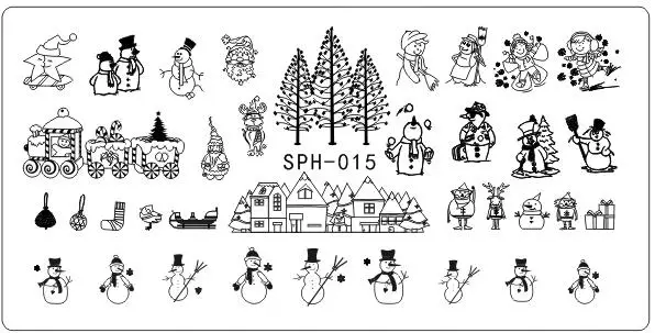 8 шт. Новый Хорошее качество прямоугольник штамп шаблон ногтей Таблички