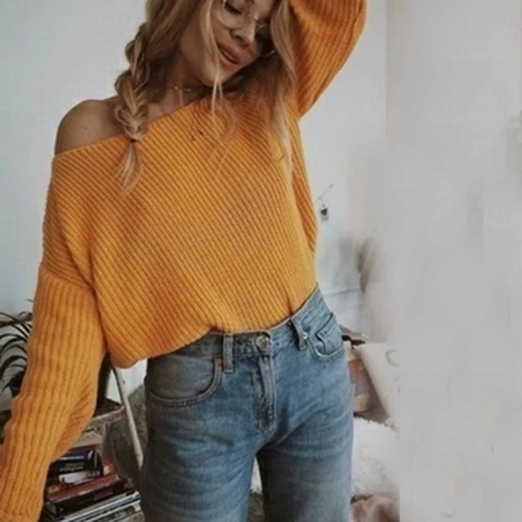 JAYCOSIN модный свитер mujer invierno 2019 женский зимний рукав летучая мышь однотонный