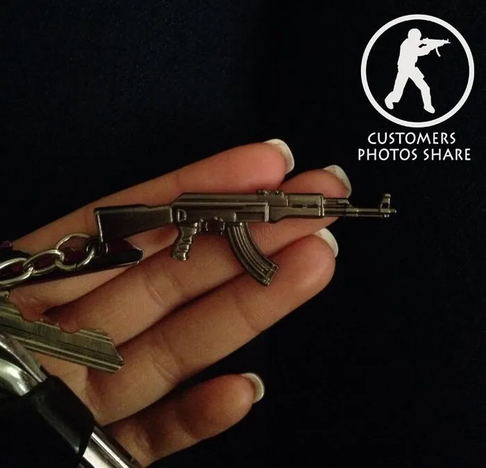 Новинка AK47, брелок с ружьем для мужчин, брелок, Awp винтовка, снайпер, CS GO, Saber, мужской ювелирный брелок, сувениры, подарок