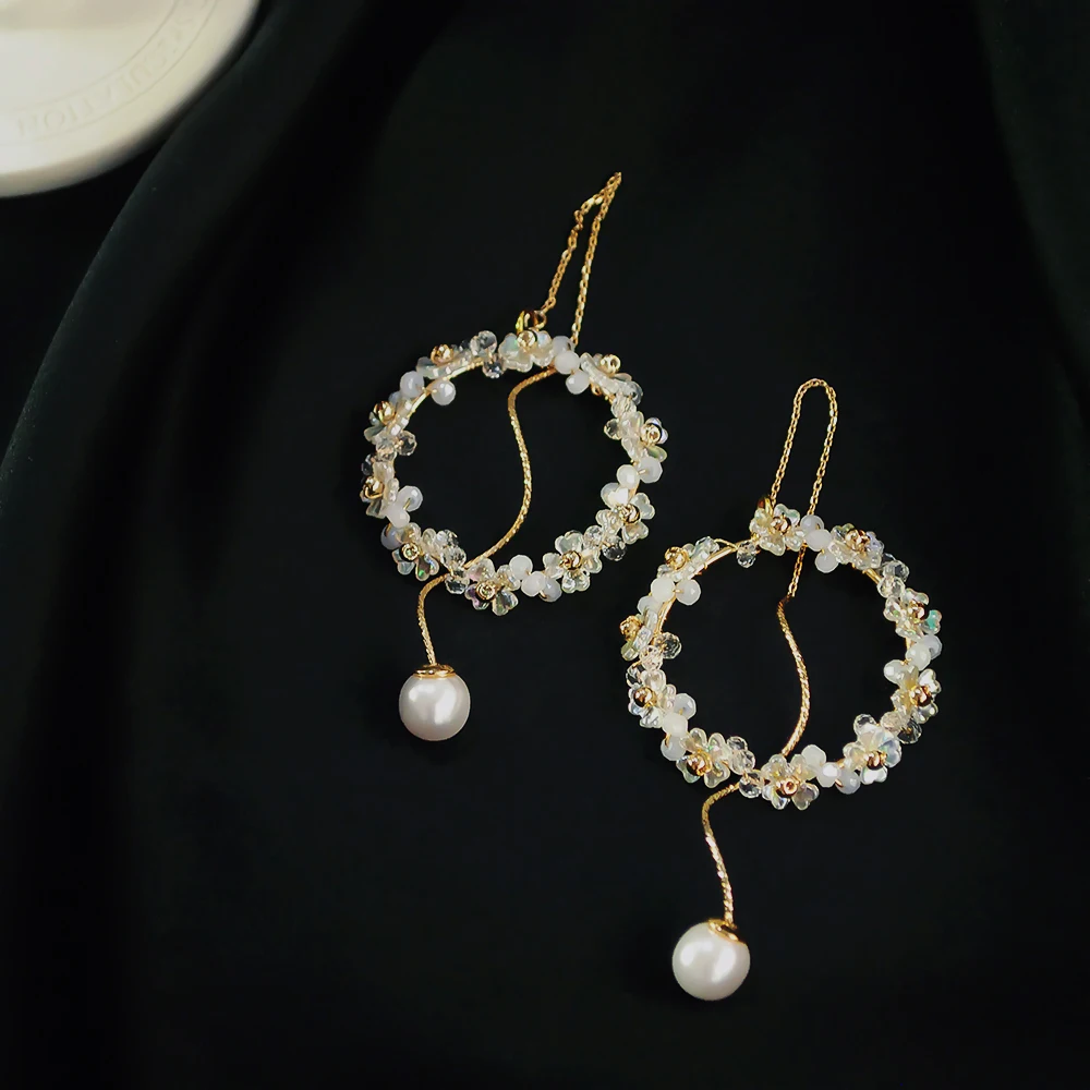 Элегантный венок серьги Женские Ювелирные изделия романтическая оболочка